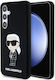 Karl Lagerfeld Ikonik Back Cover Πλαστικό / Σιλικόνης Μαύρο (Galaxy S24+)