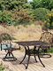 Set Outdoor Dining Bronze 3pcs