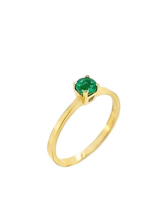 Xryseio Women's Gold Ring with Stone 18K