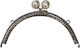 Metal Accessory for Knitted Bag Silver