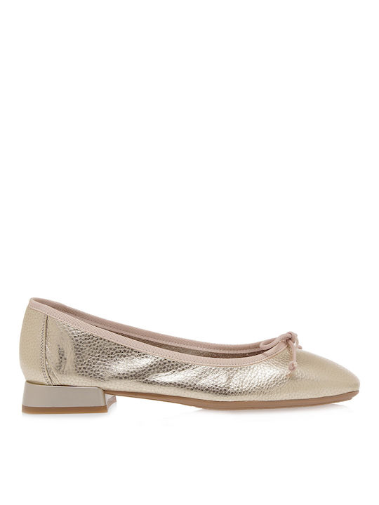 Desiree Shoes Leather Ballerinas Gold