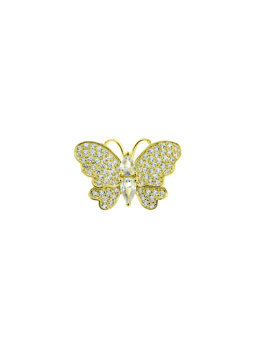 Pin made of Silver Yellow