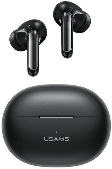 Usams X-Don In-ear Bluetooth Handsfree Căști cu Carcasă de Încărcare Negru