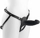 Virgite Strapless Strap On with Dildo with Vibration in Black Color