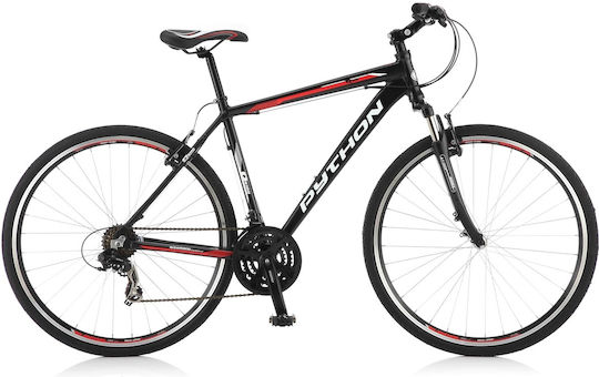 Python Quantum 8100 Gents 28" 2023 Μαύρο Ποδήλατο Trekking με 21 Ταχύτητες