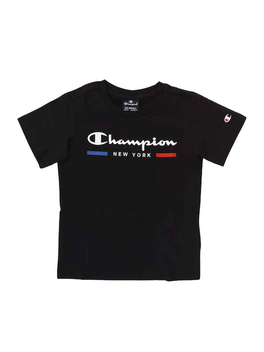 Champion Παιδικό T-shirt Μαύρο