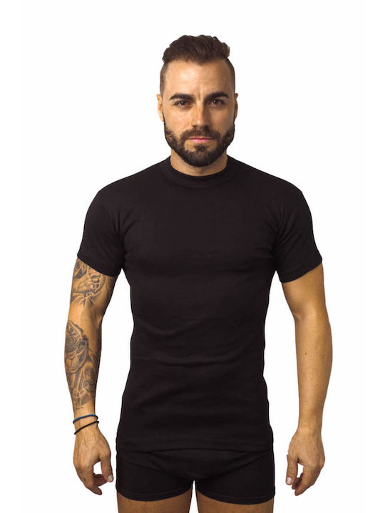 Onurel Men's Undershirt Short-sleeved BLACK