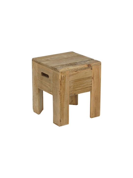 Square Side Table made of Solid Wood Pine wood L35xW35xH40cm