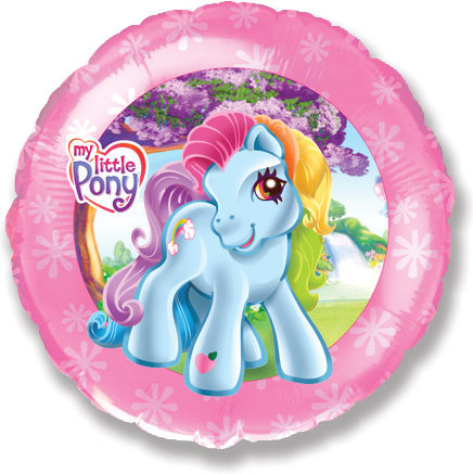 Μπαλόνι Στρογγυλό My Little Pony Foil Ροζ 18 Little Pony 46εκ.