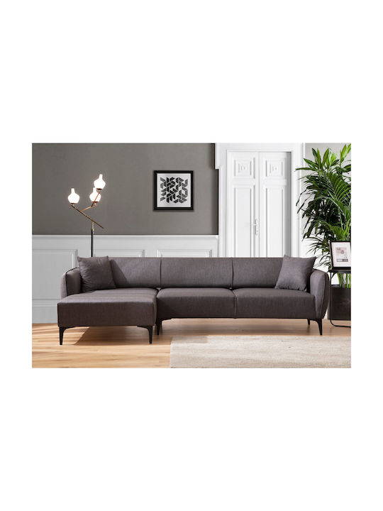 Belissimo Ecke Sofa mit Linker Ecke Dunkelgrau ...