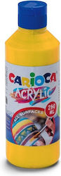 Carioca Acrylic Paint Set Primary Yellow 250ml 1pcs