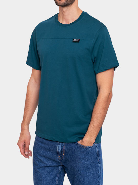 3Guys Мъжка тениска с къс ръкав Petrol Blue