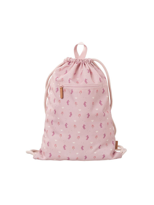 Fresk Kinder Rucksack Beuteltasche Beige 27cmx3...