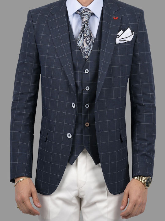 Sommer Herrenanzugsjacke Blue