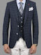 Sommer Herrenanzugsjacke Blue