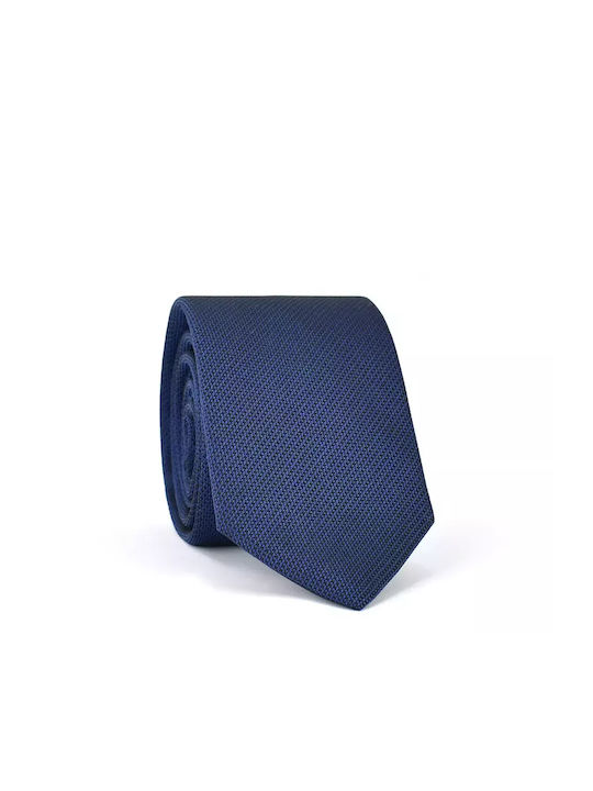 Hugo Boss Мъжка Кравата Синтетичен Монохромен в Син Цвят