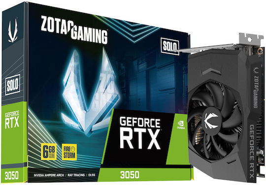 Zotac GeForce RTX 3050 6GB GDDR6 Solo Κάρτα Γραφικών