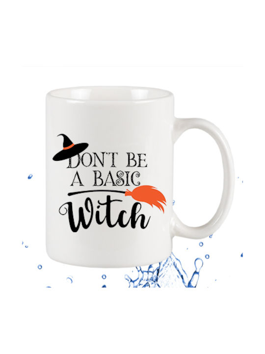 Don't Be A Basic Witch Κούπα από Πορσελάνη Λευκή 295ml