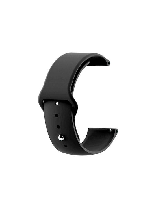 Sport Armband Silikon Schwarz (Samsung Galaxy Watch Active)