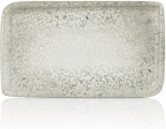 By Bone Servierplatte Rechteckig aus Porzellan Weiß 24x15cm 12Stück