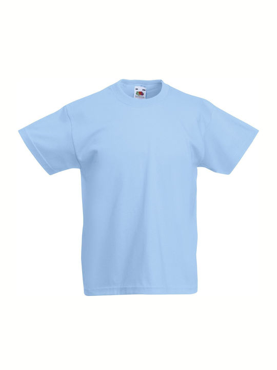 Fruit of the Loom Παιδικό T-shirt Γαλάζιο Ουρανού