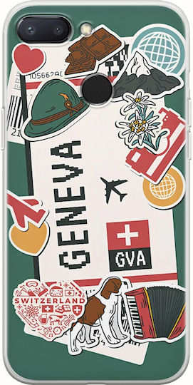 Ticket To Geneva Back Cover Silicon Multicolor (Xiaomi Mi 8 Lite)