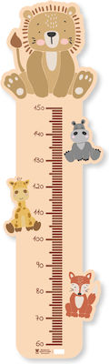 ArtGraphix Wooden Kids Growth Height Chart with Design Animals