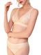 Chicret Essentials Σετ Εσωρούχων Bralette με Slip Μπεζ