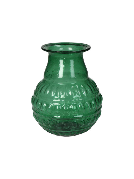 ArteLibre Vază decorativă Sticlă Verde 10x10cm 1buc