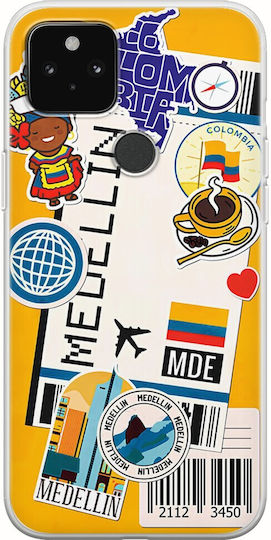 Ticket To Medellin Задна корица Силикон Многоцветен (Google Pixel 4a 5G)