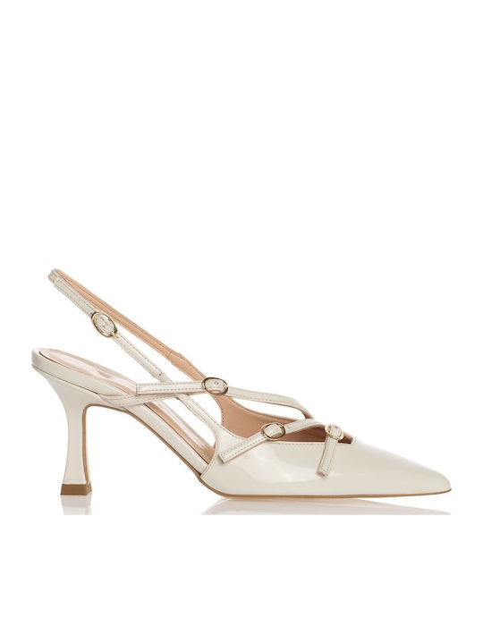 Sante Pumps mit mittelhohem Absatz Weiß