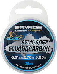 Savage Gear Semi-soft Πετονιά Fluorocarbon Μαύρη 30m / 0.35mm Savage Gear Semi-soft Πετονιά Fluorocarbon Μαύρη 30m / 0.35mm