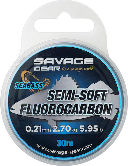 Savage Gear Semi-soft Fir de pescuit Fluorocarbon Negru 30m / 0.32mm