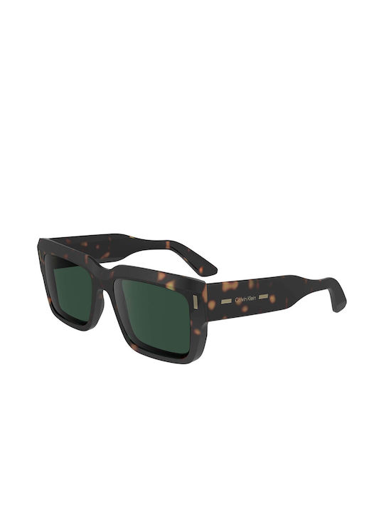 Calvin Klein Men's Sunglasses with Brown Tartaruga Plastic Frame CK23538S 235