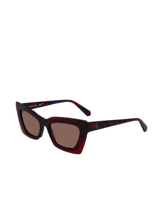 Calvin Klein Sonnenbrillen mit Burgundisch Rahmen CKJ23656S 602