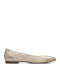 Leather Ballerinas Beige