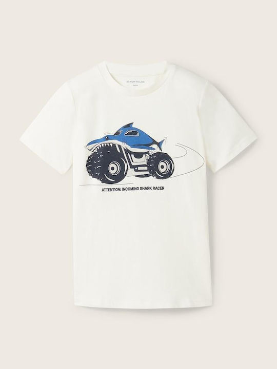 Tom Tailor Kinder-T-Shirt Weiß