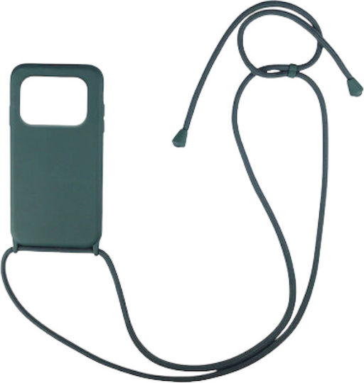 Technovo Back Cover Silicone with Strap Green (Poco M4 Pro)