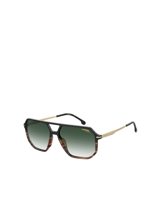 Carrera Men's Sunglasses with Black Frame and Green Gradient Lens 324/S WR7/9K