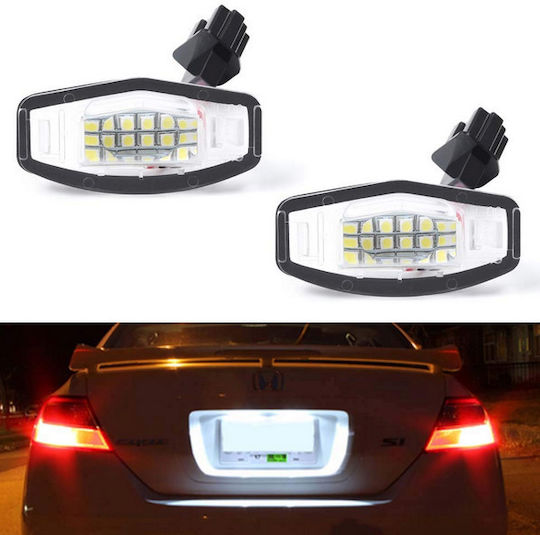 Carro Светлини за регистрационната табела LED за Honda Граждански / Съгласие / Град / Легенда / Одисея 2бр