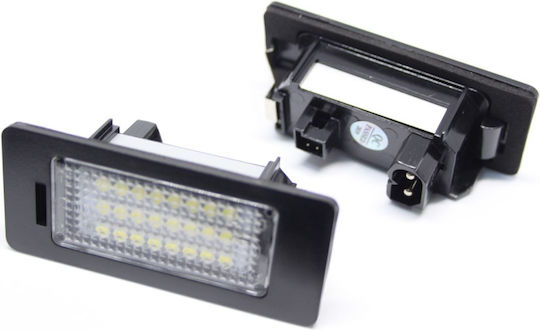Carro Светлини За Регистрационната Табела LED BMW E39 / E60 / E90 / X5 / Серия 1 / Серия 3 / E91 / E92 / M3 / E46 / Ред 5 2007 2 Бройки