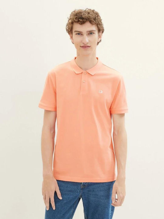 Tom Tailor Men's Blouse Polo CLEAR CORAL