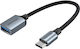 Vention Ccxhb Μετατροπέας USB-C male σε USB-A female Γκρι 1τμχ