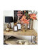 Marhome Ceramic Table Lamp with Black Shade and Bronze Base
