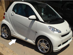 Look Μαρσπιέ Αυτοκινήτου Πλαϊνά Συμβατά με Smart ForTwo 2007-2014