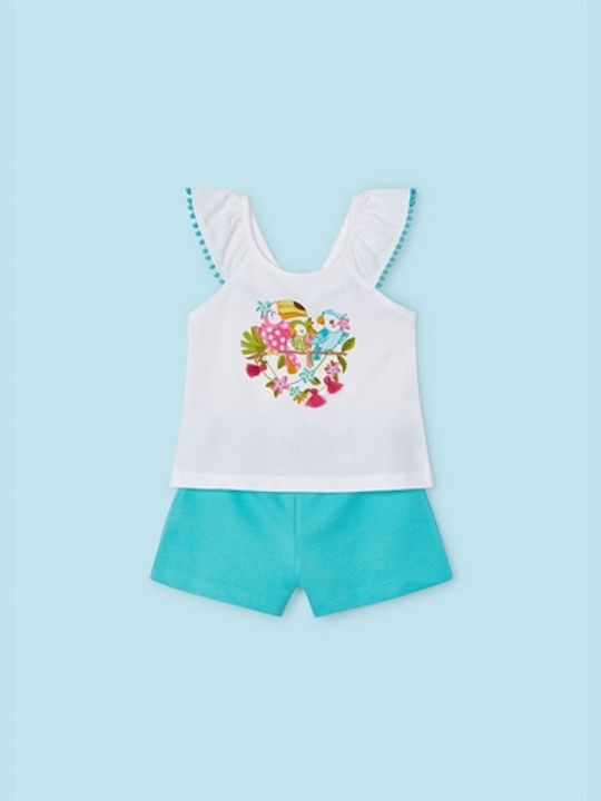 Mayoral Kinder Set mit Shorts Sommer 2Stück Pink