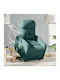 Fotoliu Relax Masaj cu Puf Verde 66x89x96cm