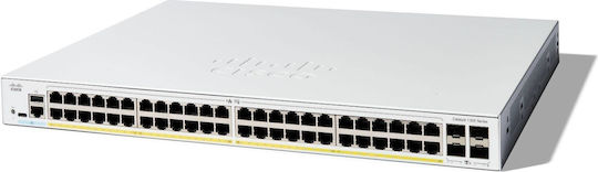 Cisco Catalyst C1300-48P-4X Managed L2 PoE+ Switch με 48 Θύρες Gigabit (1Gbps) Ethernet και 4 SFP Θύρες