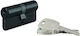 Thirard Lock Cylinder Security 80mm (40-40) with 3 Keys Black