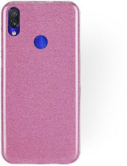Forcell Glitter Back Cover Πλαστικό Ροζ (Redmi Note 7 / 7 Pro)
